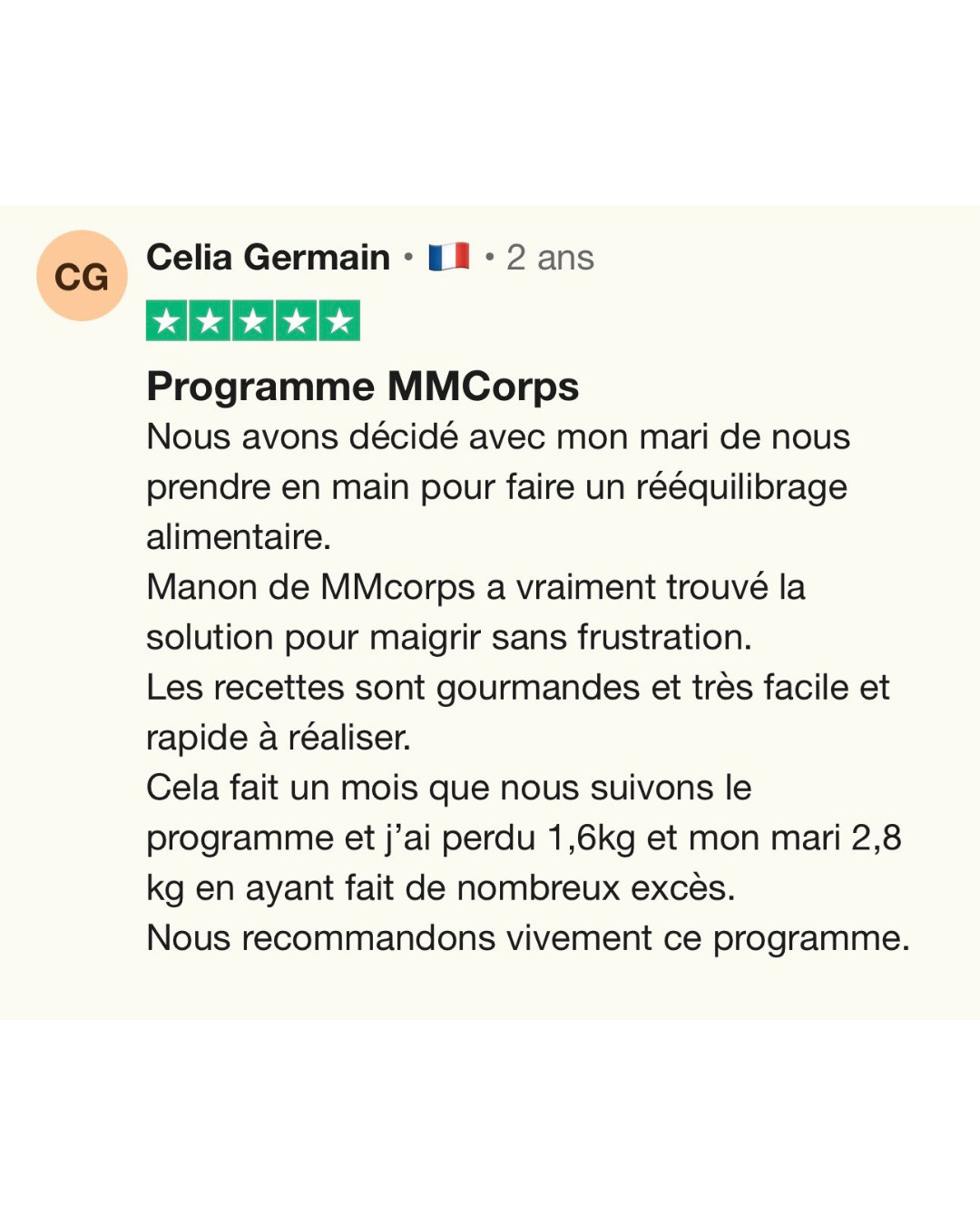 Avis Trustpilot MMCorps 18