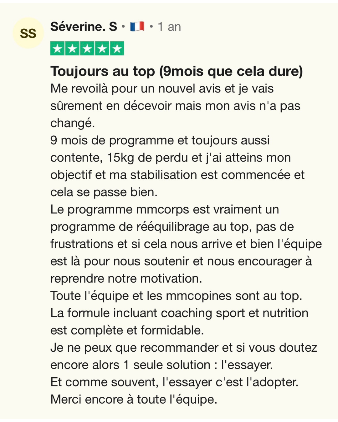 Avis Trustpilot MMCorps 21