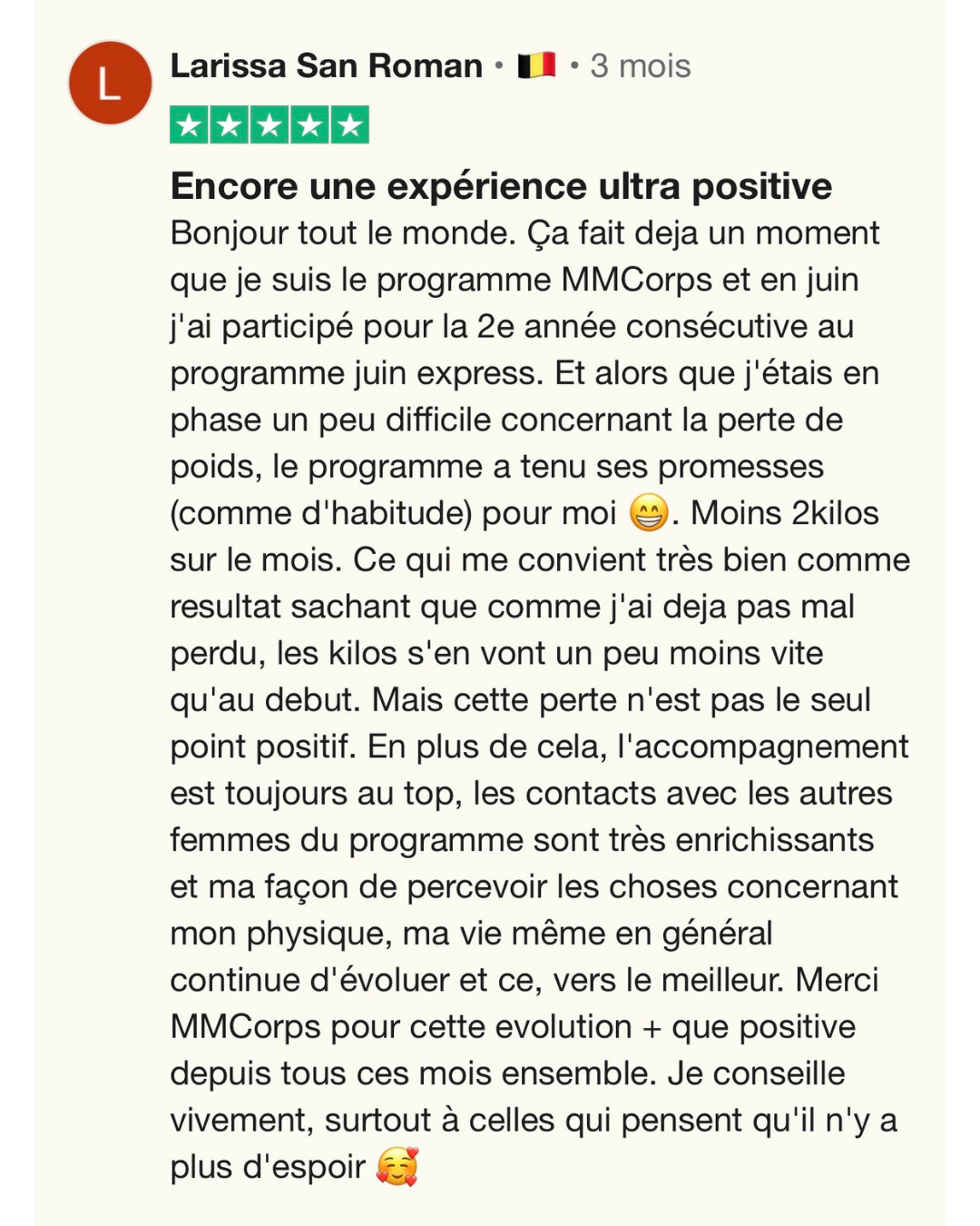 Avis Trustpilot MMCorps 25