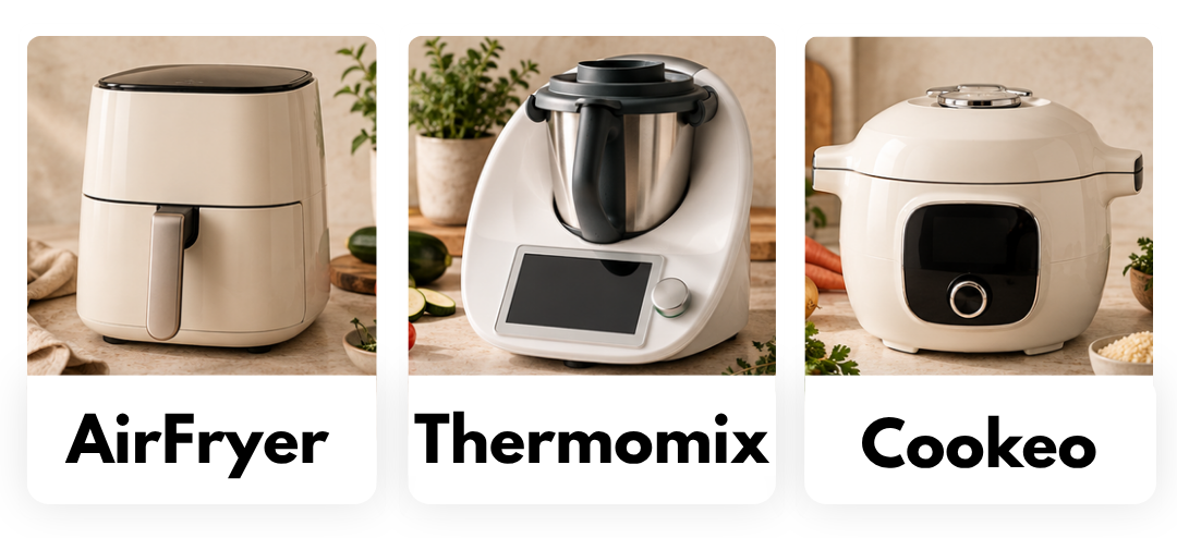 Recettes pour AirFryer, Thermomix ou Cookeo