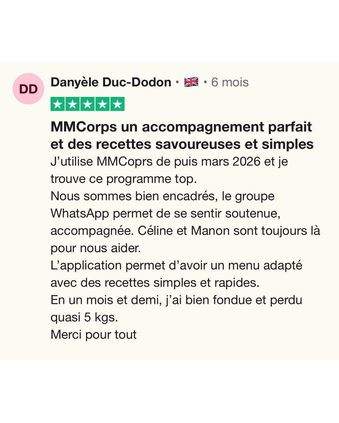 Avis Trustpilot MMCorps 9